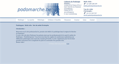 Desktop Screenshot of podomarche.be